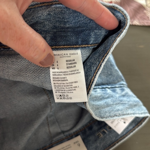NWT American Eagle Cargo Pants Jean Joggers Size 6 - Picture 10 of 11